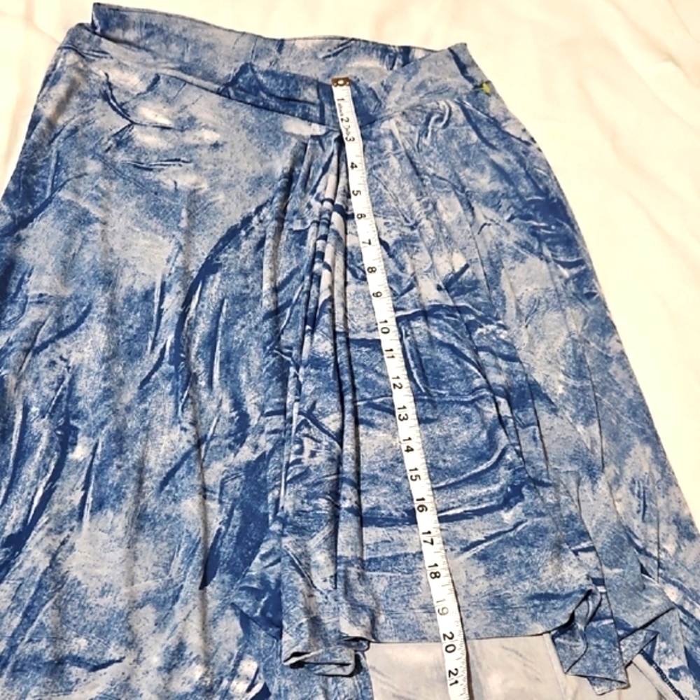 Michael Kors Marble Blue Midi Skirt - Picture 9 of 9